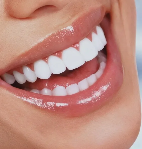 Close-up of a bright, healthy smile