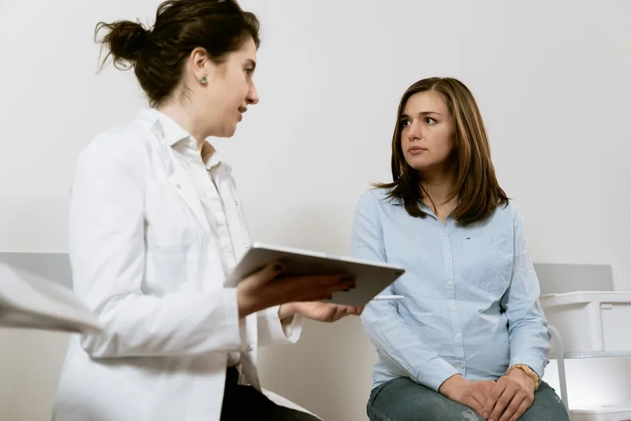 Doctor consulting with a patient