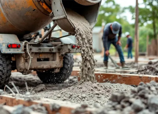 PB Concrete Pumping operating on an Auckland